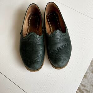 Women's Denali Green Sabah leather shoes